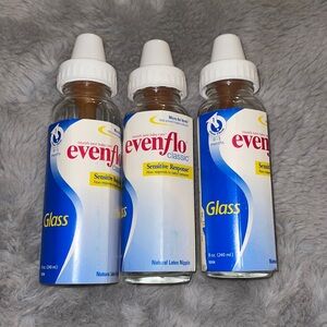 Vintage Evenflo Glass Baby Bottles 8oz. Baby Feeding NEW!